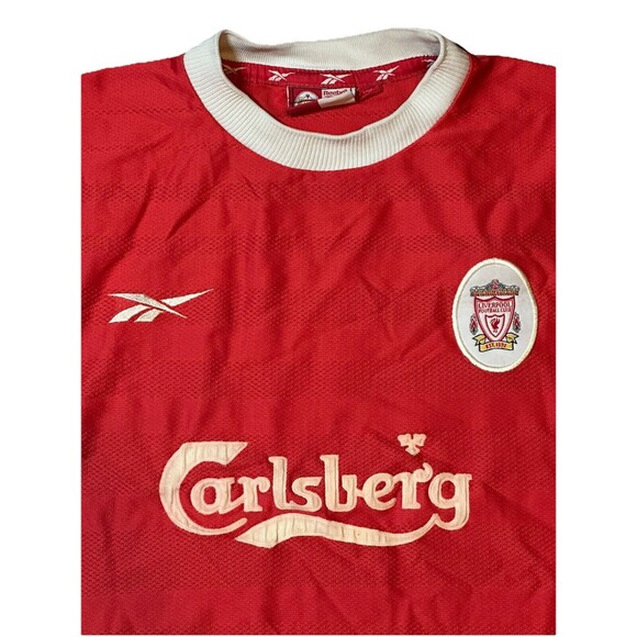 Vintage 1998 Reebook Liverpool Football Soccer Jersey Shirt 42”/44” - Picture 2 of 7